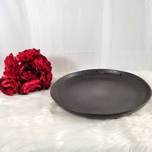 Hotel Collection Olaria Onyx Multi Tonal Speckled Round Serving Platter 14"